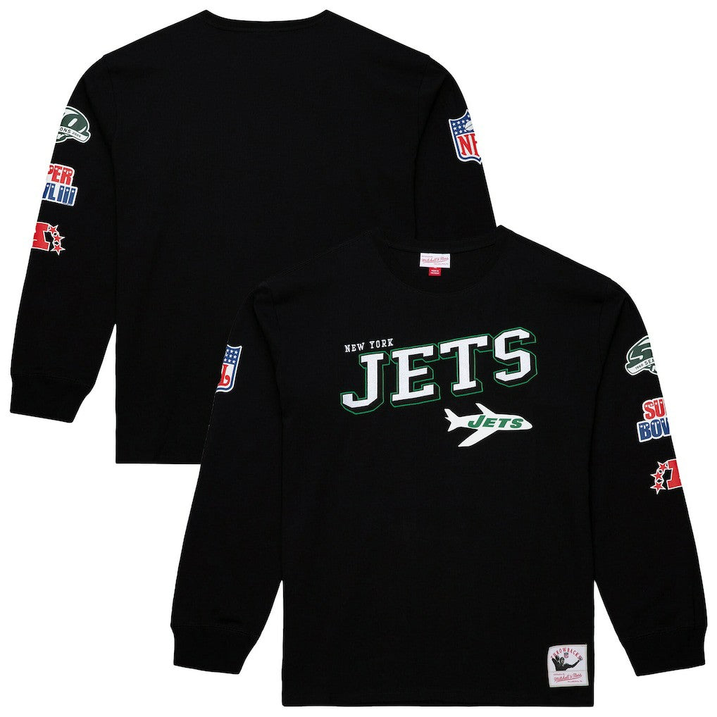 New York Jets Training Camp Vintage Logos Long Sleeve T-Shirt | NFL Outlet