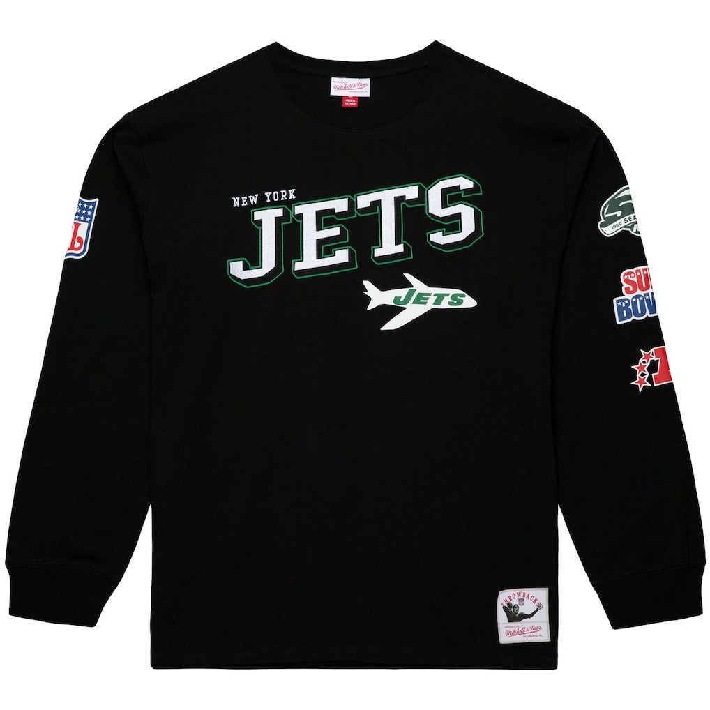 New York Jets Training Camp Vintage Logos Long Sleeve T-Shirt | NFL Outlet