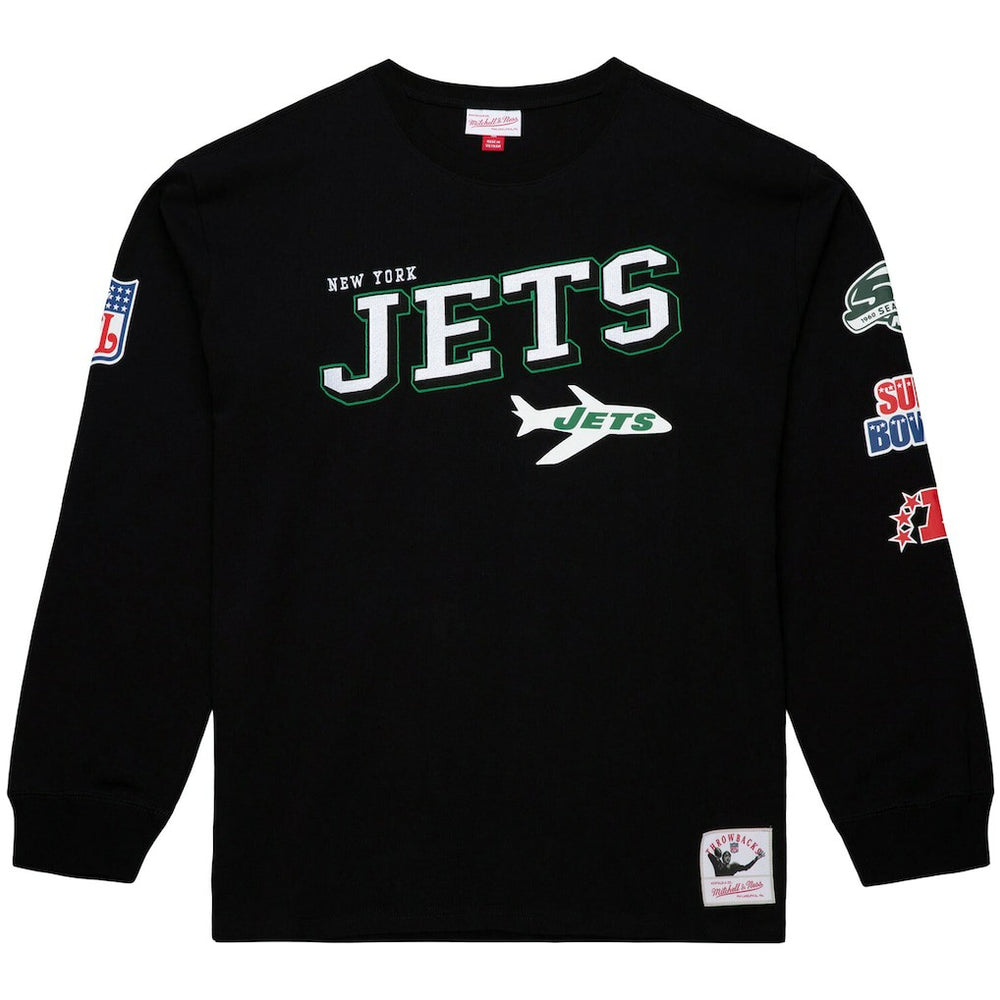 New York Jets Training Camp Vintage Logos Long Sleeve T-Shirt | NFL Outlet