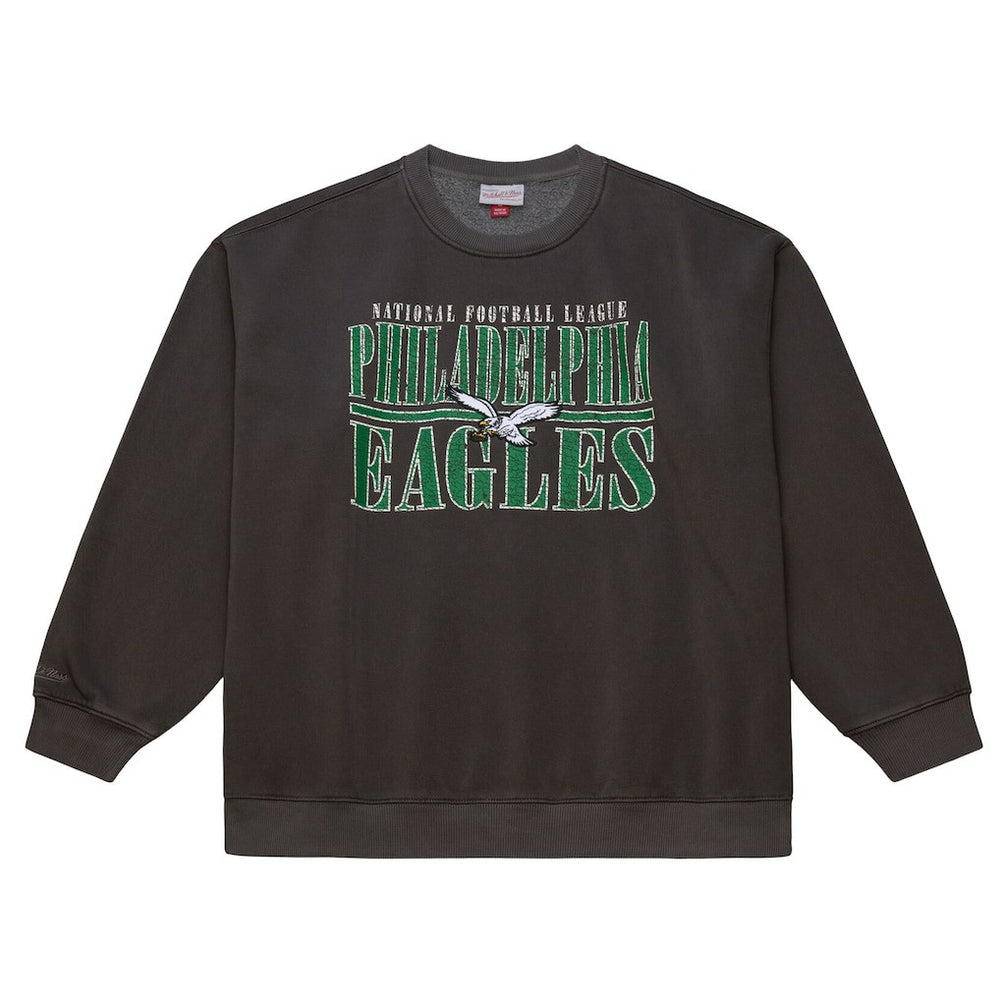 Philadelphia Eagles Downtown Crew Vintage Logo Sweatshirt | NFL New