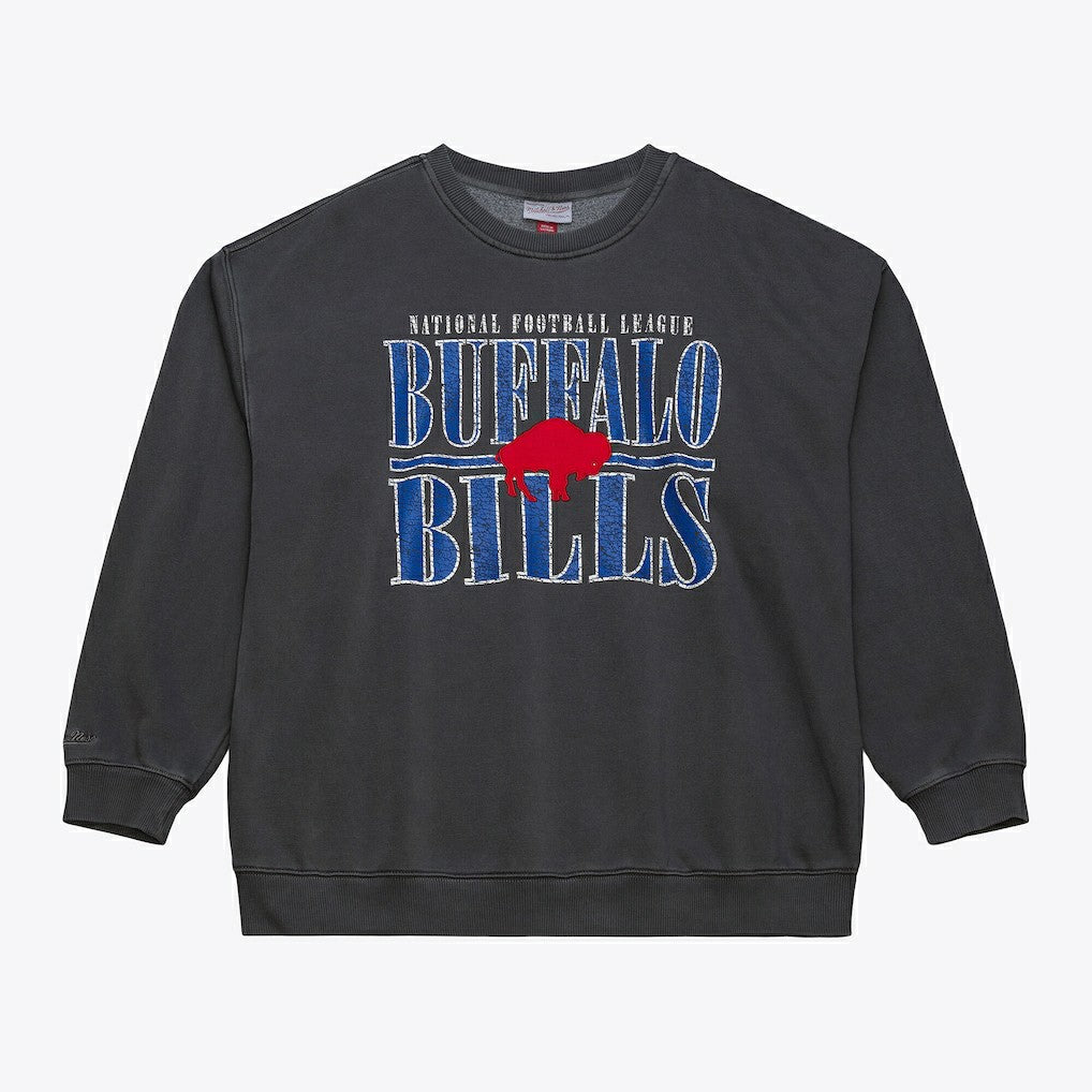 Buffalo Bills Downtown Crew Vintage Logo Sweatshirt | NFL Discount