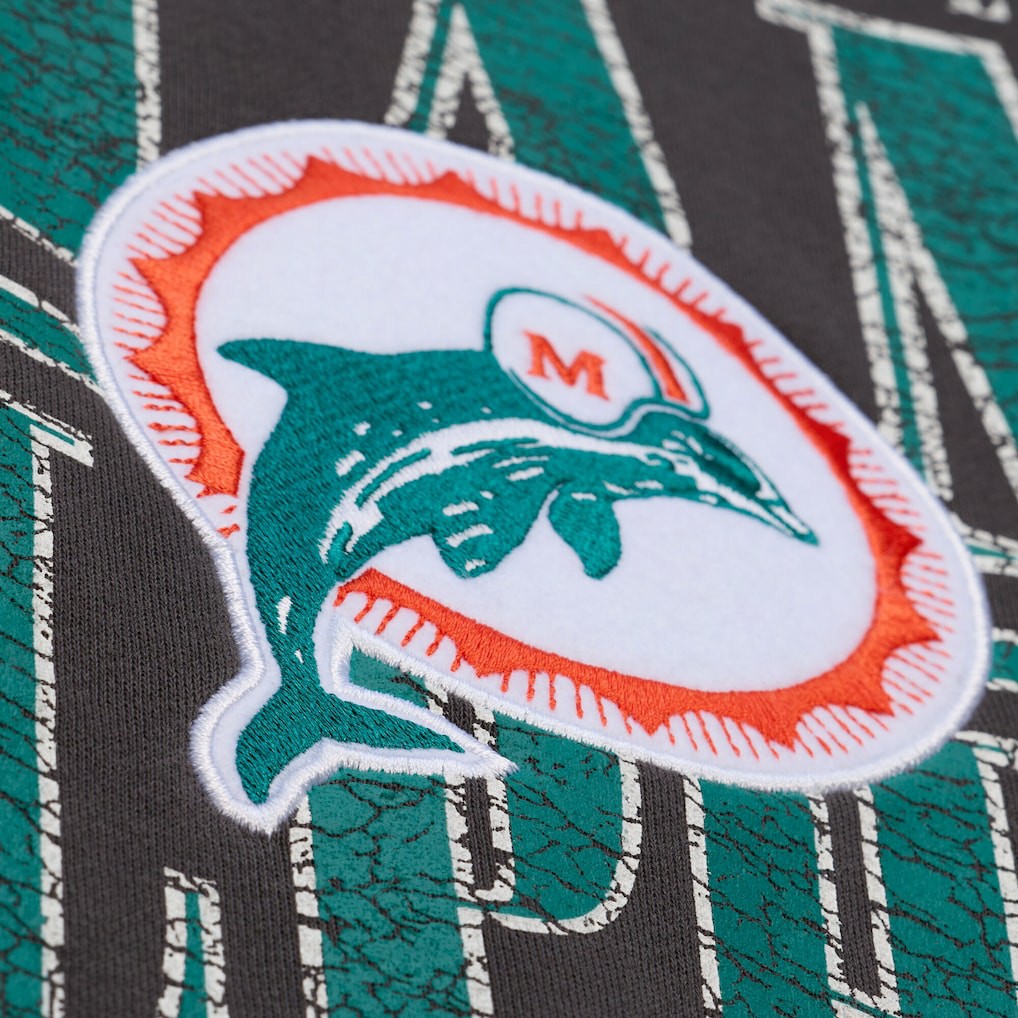Miami Dolphins Downtown Crew Vintage Logo Sweatshirt | NFL Outlet