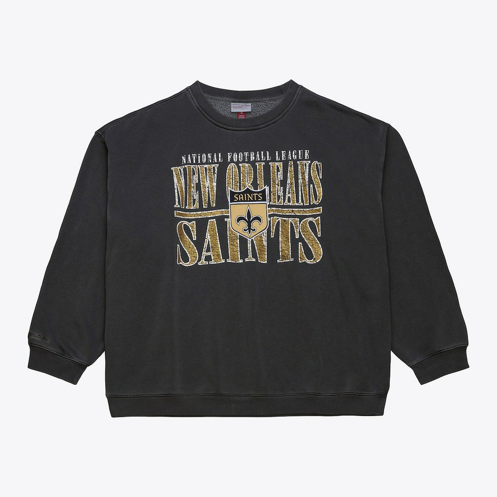 New Orleans Saints Downtown Crew Vintage Logo Sweatshirt | NFL Discount