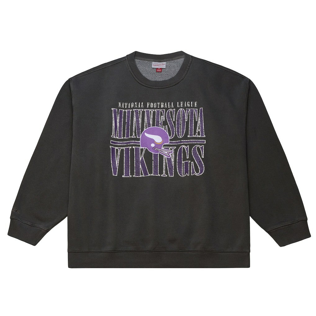 Minnesota Vikings Downtown Crew Vintage Logo Sweatshirt | NFL Sale