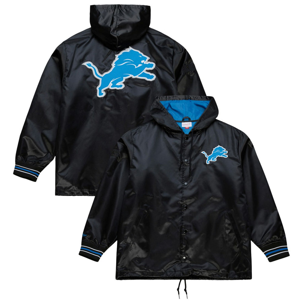 Detroit Lions Downtown Satin Full-Snap Hooded Jacket | NFL On sale