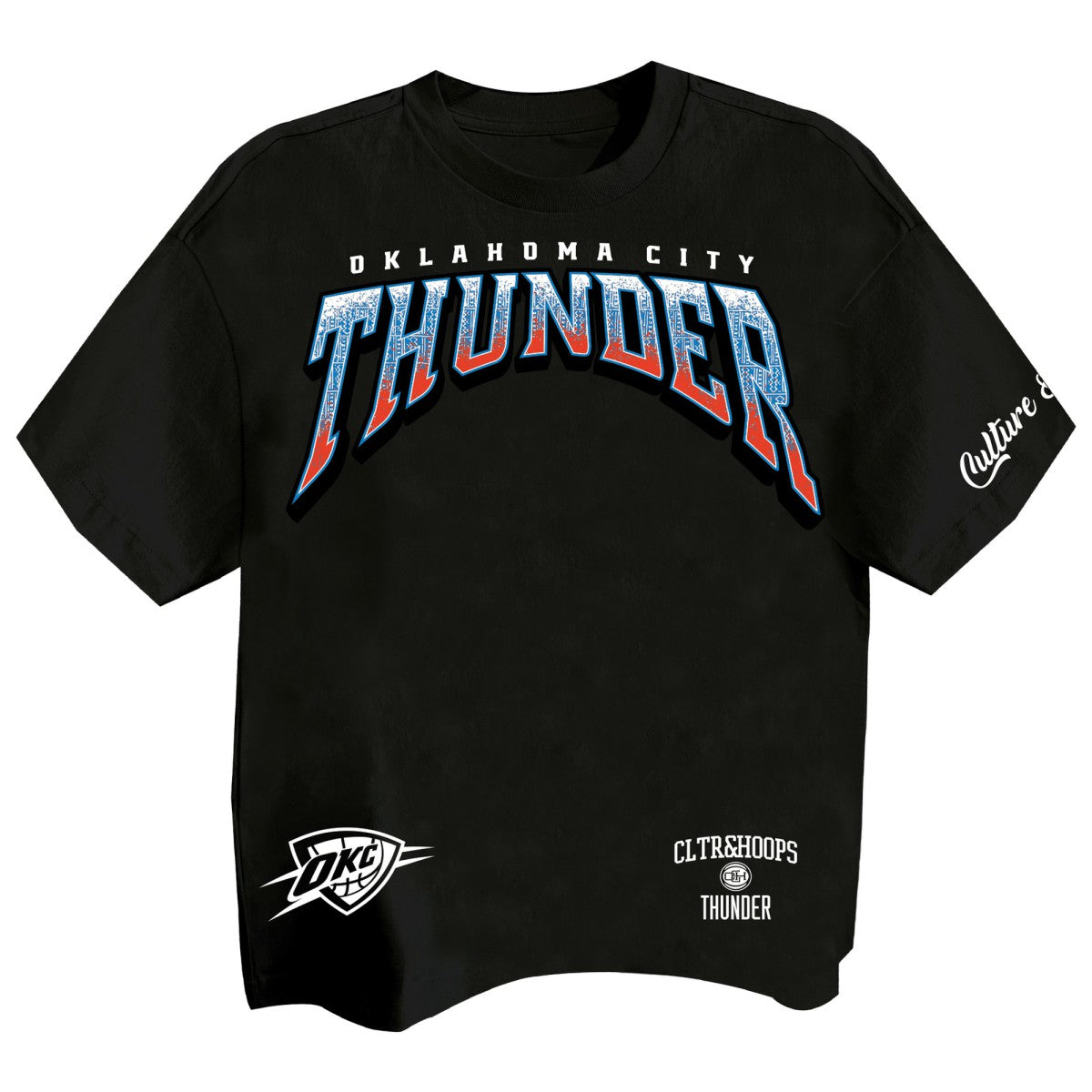 Black Oklahoma City Thunder Two Hype Drip & Dime Collection Premium T-Shirt | NBA