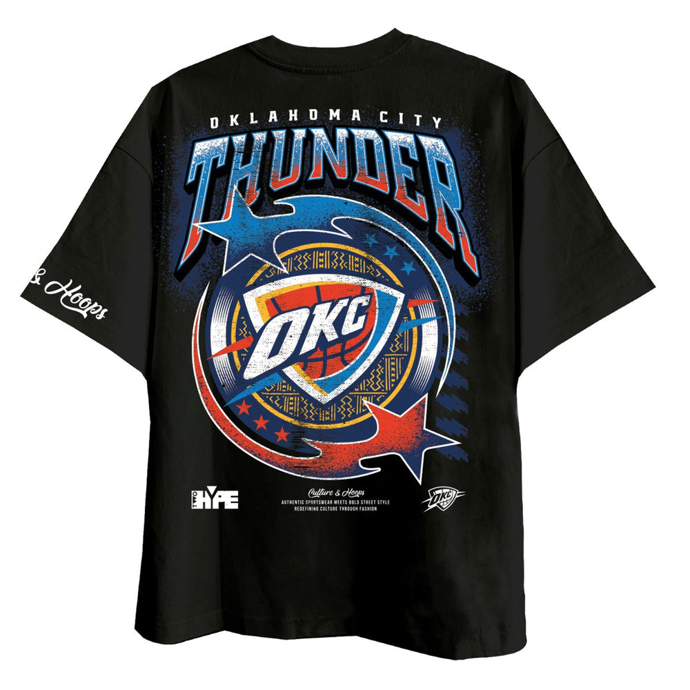 Black Oklahoma City Thunder Two Hype Drip & Dime Collection Premium T-Shirt | NBA