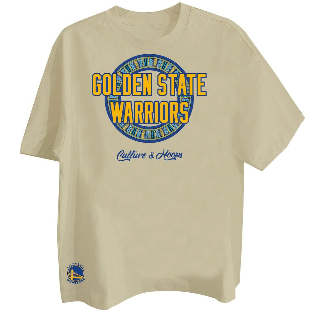 Khaki Golden State Warriors Two Hype Worldwide Collection Premium T-Shirt sale | NBA