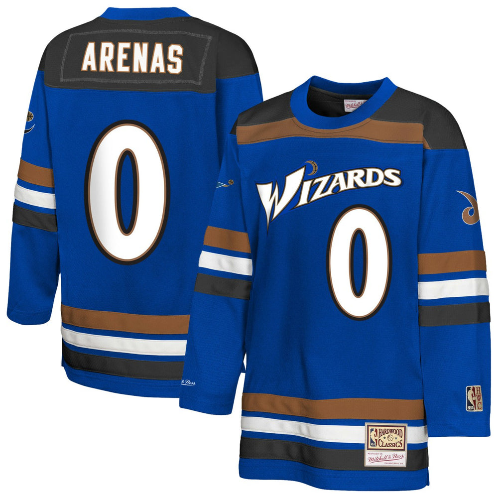 Blue Gilbert Arenas Washington Wizards Youth Maxxed Out 2.0 Fashion Hockey Jersey | NBA