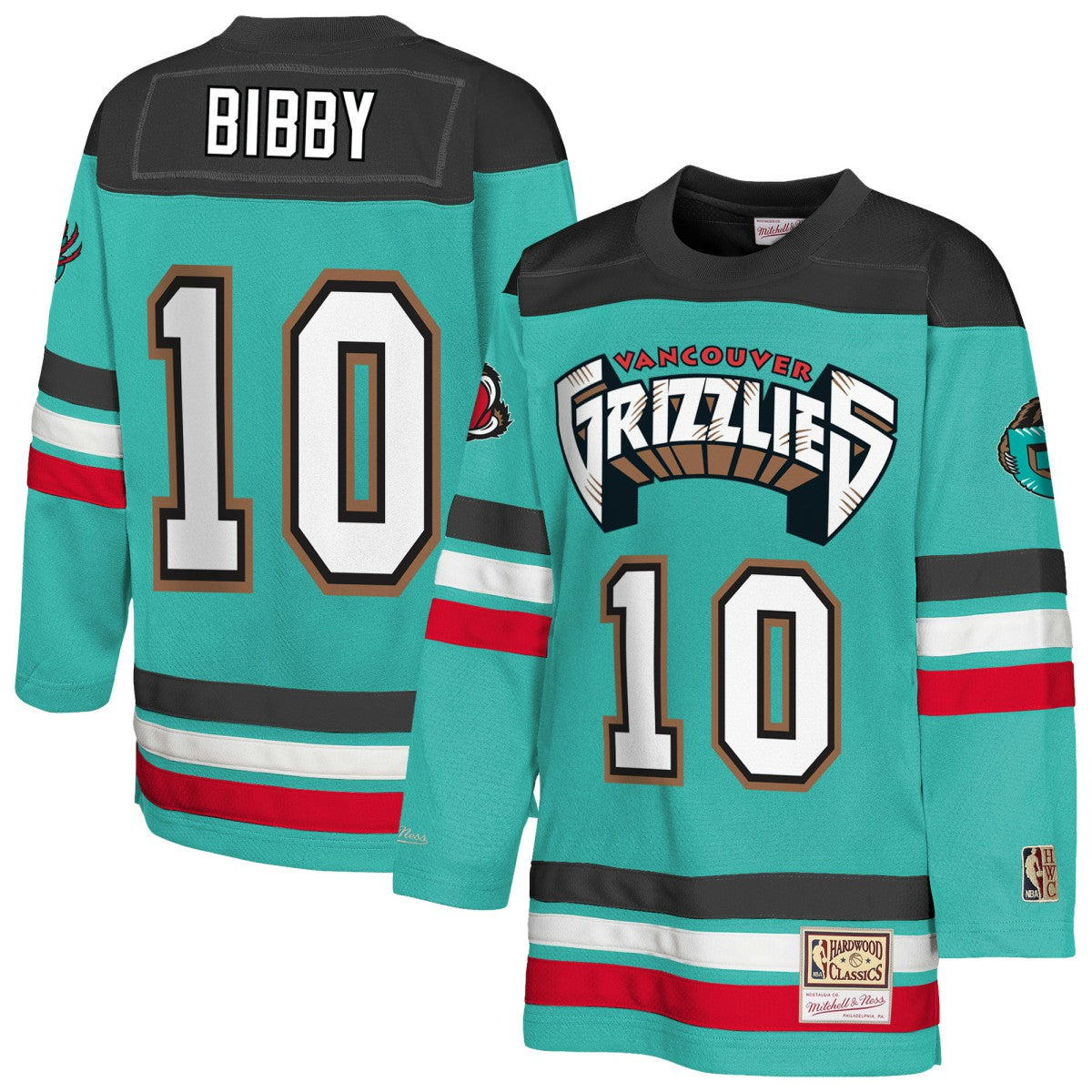 Turquoise Mike Bibby Memphis Grizzlies Youth Maxxed Out 2.0 Fashion Hockey Jersey | NBA