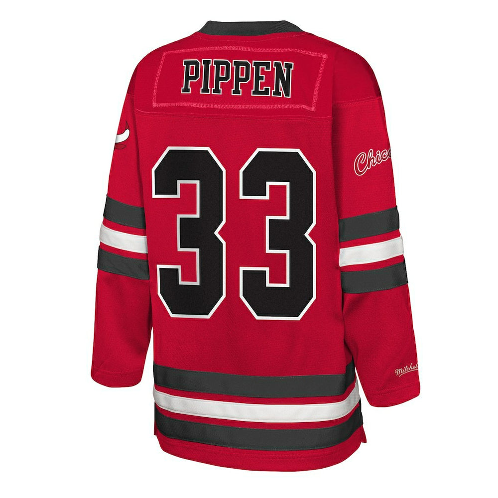 Red Scottie Pippen Chicago Bulls Youth Maxxed Out 2.0 Fashion Hockey Jersey sale | NBA