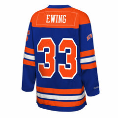 Blue Patrick Ewing New York Knicks Youth Maxxed Out 2.0 Fashion Hockey Jersey | NBA