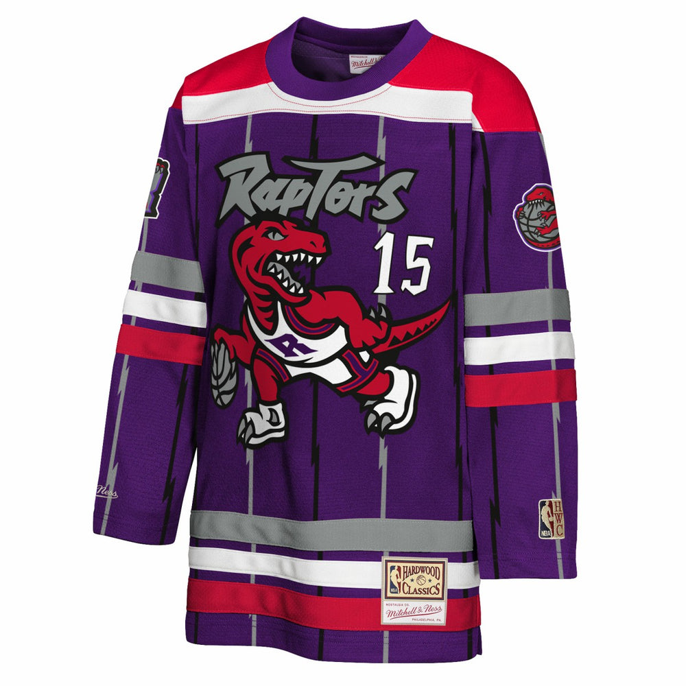 Purple Vince Carter Toronto Raptors Youth Maxxed Out 2.0 Fashion Hockey Jersey | NBA