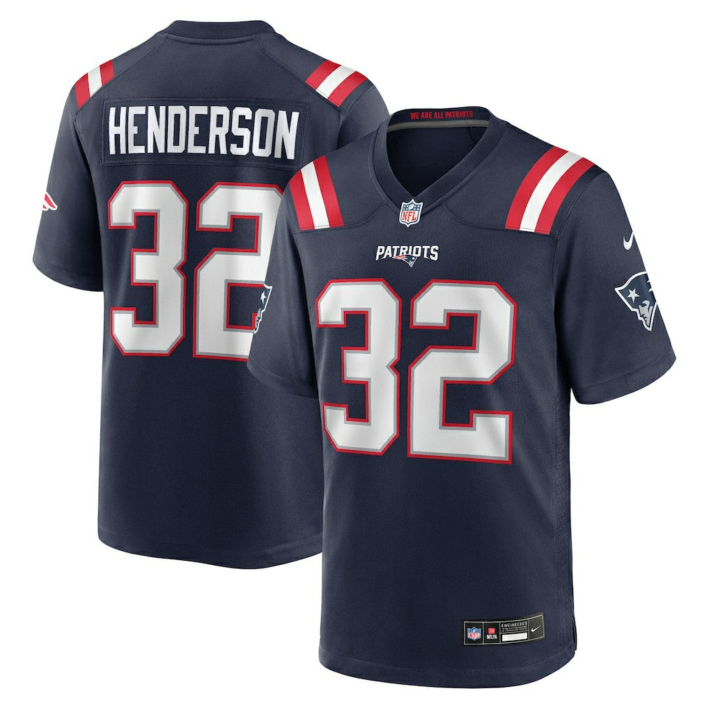 New England Patriots TreVeyon Henderson  2025 NFL Draft Game Jersey | NFL Discount