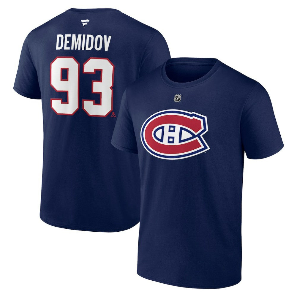 Ivan Demidov Montreal Canadiens Fanatics Authentic Stack Name & Number T-Shirt -  NHL T-shirts