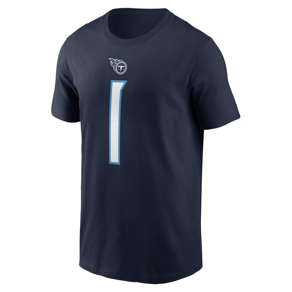 Tennessee Titans Cameron Ward  Name & Number T-Shirt | NFL Sale