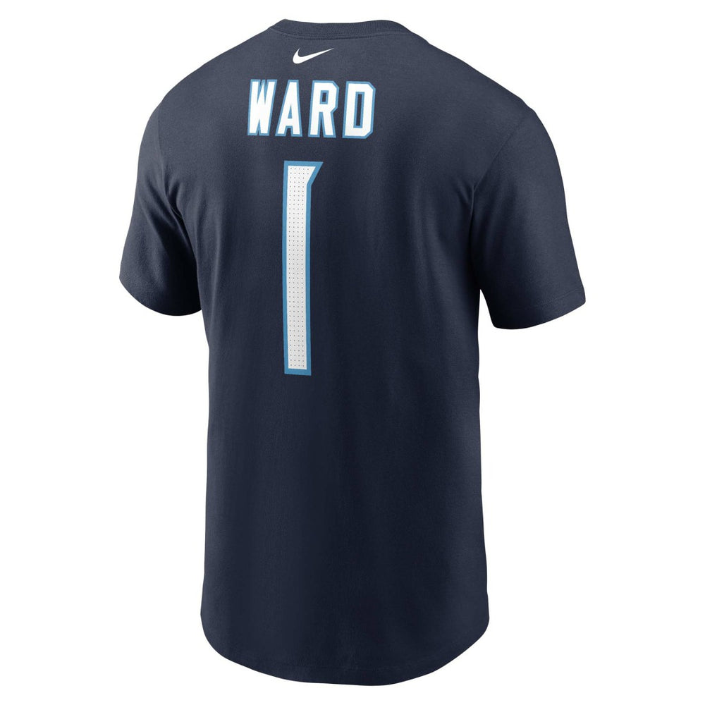 Tennessee Titans Cameron Ward  Name & Number T-Shirt | NFL Sale