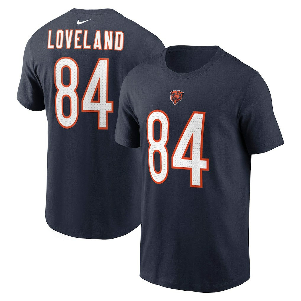 Chicago Bears Colston Loveland  Name & Number T-Shirt | NFL On sale