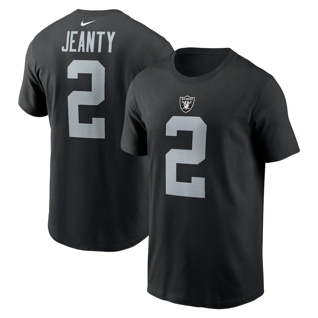 Las Vegas Raiders Ashton Jeanty  Name & Number T-Shirt | NFL US