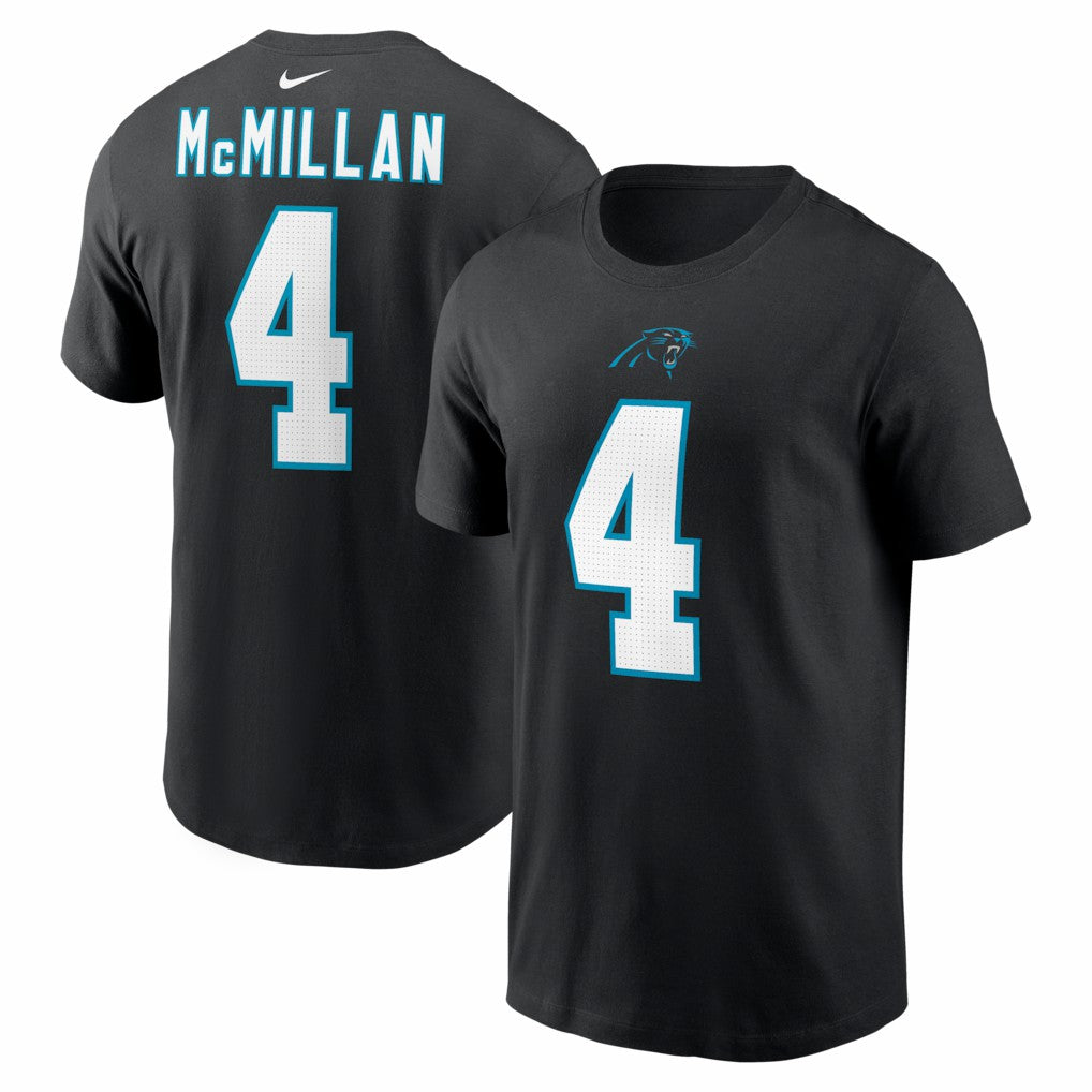 Carolina Panthers Tetairoa McMillan  Name & Number T-Shirt | NFL Online