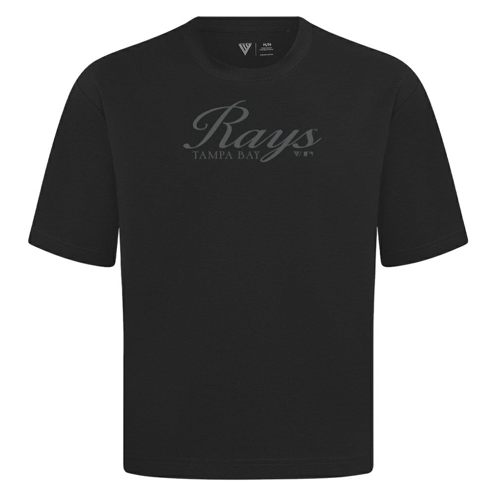 Tampa Bay Rays Levelwear Ethereal Oversized Luxe Signature Knit T-Shirt - MLB T-shirts