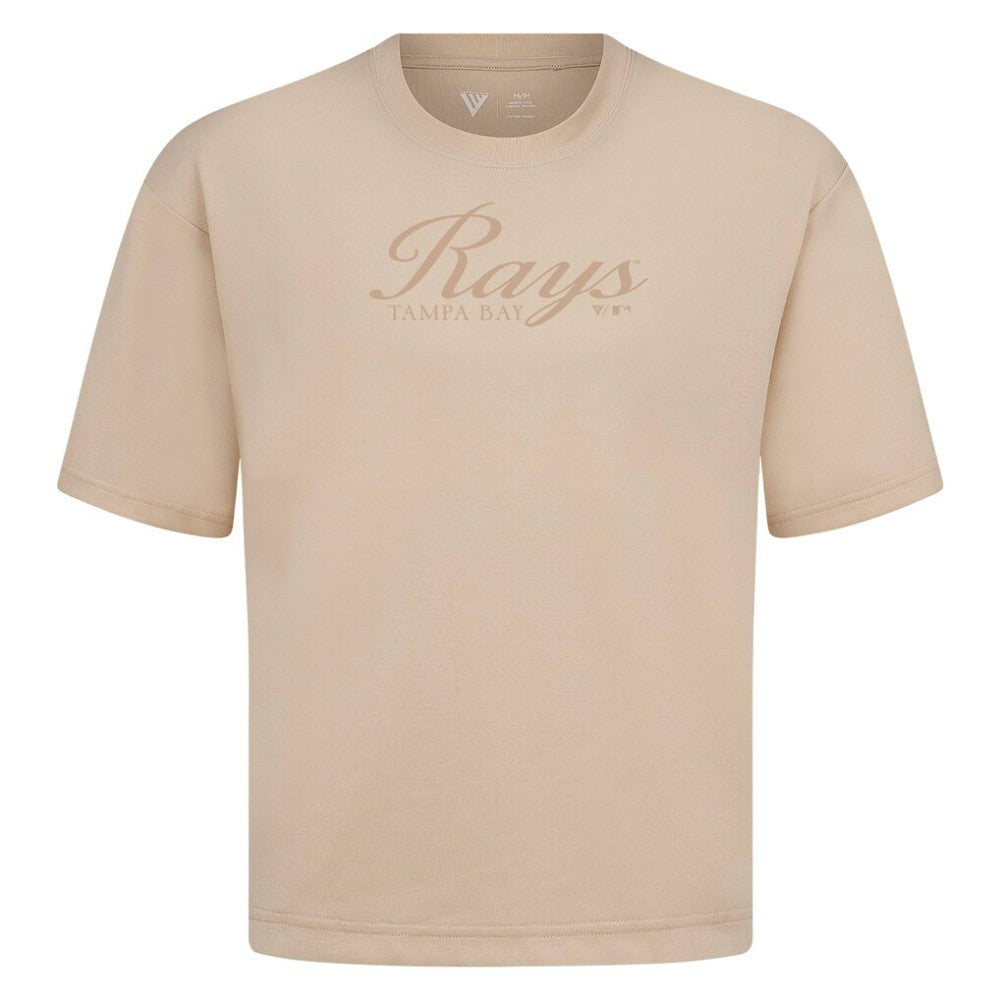 Tampa Bay Rays Levelwear Ethereal Oversized Luxe Signature Knit T-Shirt - MLB T-shirts