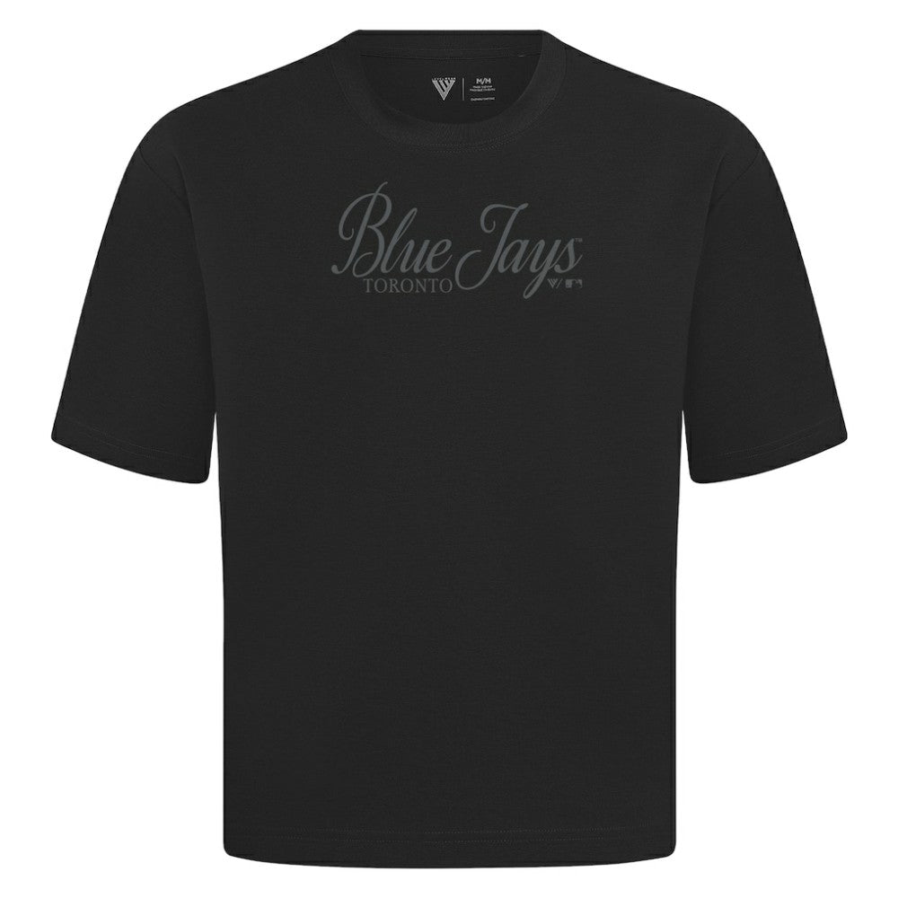 Toronto Blue Jays Levelwear Ethereal Oversized Luxe Signature Knit T-Shirt - MLB T-shirts