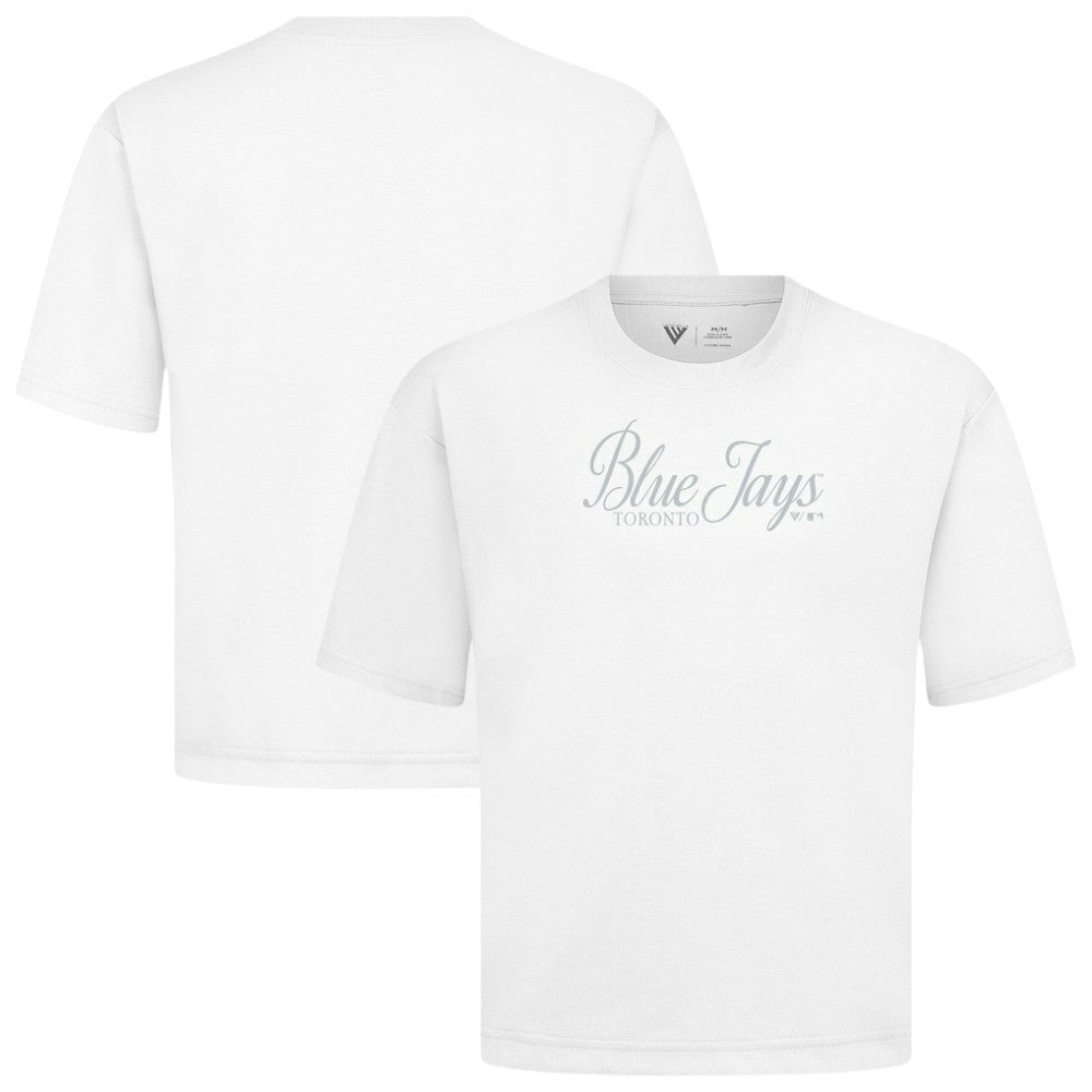 Toronto Blue Jays Levelwear Ethereal Oversized Luxe Signature Knit T-Shirt - MLB T-shirts