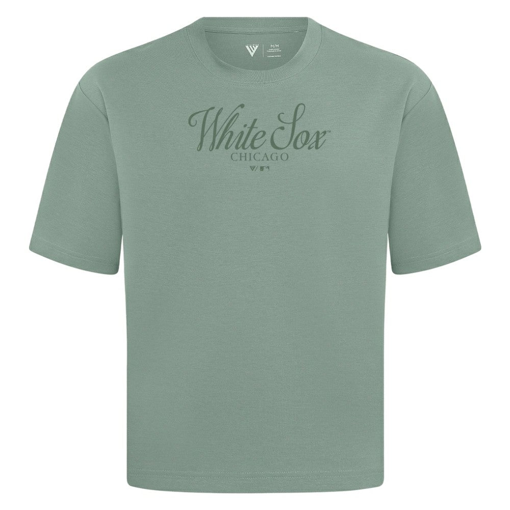 Chicago White Sox Levelwear Ethereal Oversized Luxe Signature Knit T-Shirt - MLB T-shirts