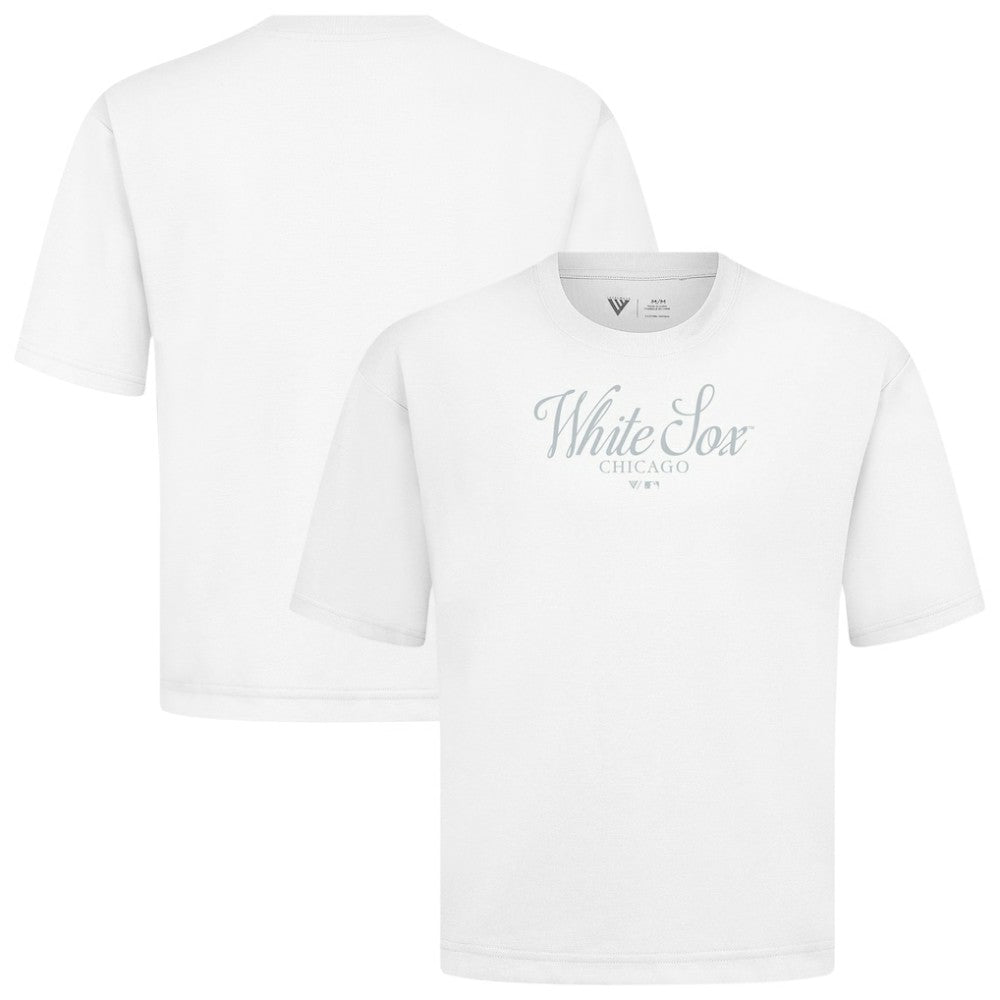 Chicago White Sox Levelwear Ethereal Oversized Luxe Signature Knit T-Shirt - MLB T-shirts