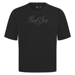 Boston Red Sox Levelwear Ethereal Oversized Luxe Signature Knit T-Shirt - MLB T-shirts