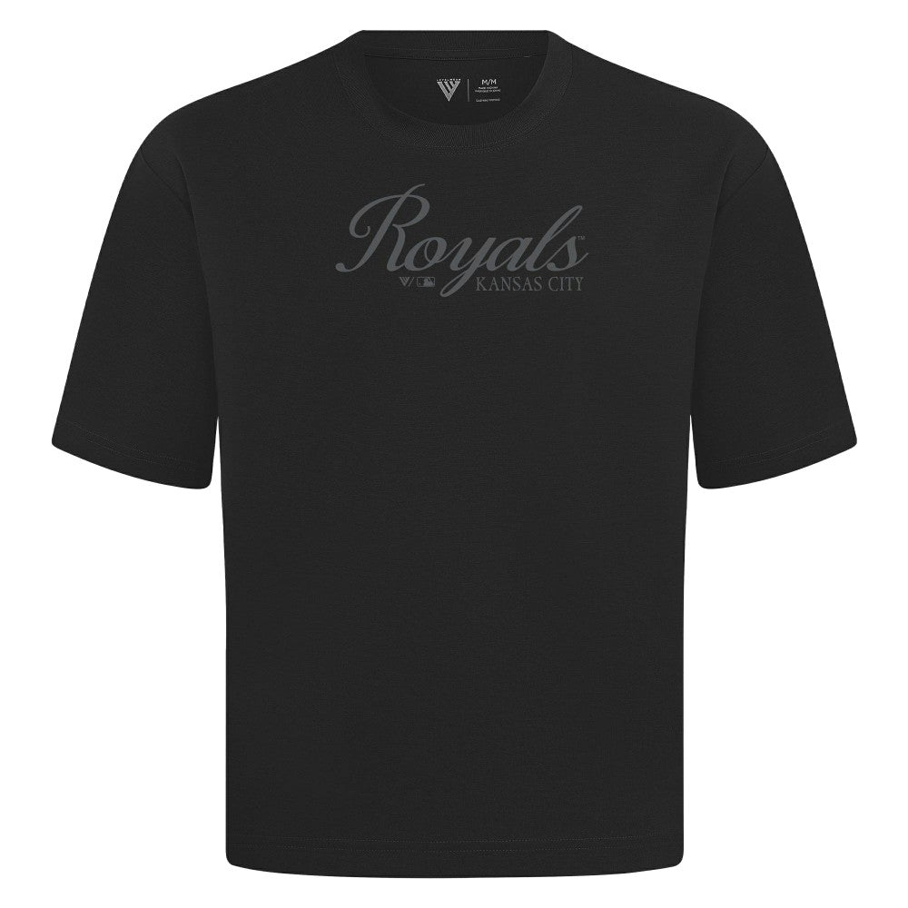 Kansas City Royals Levelwear Ethereal Oversized Luxe Signature Knit T-Shirt - MLB T-shirts