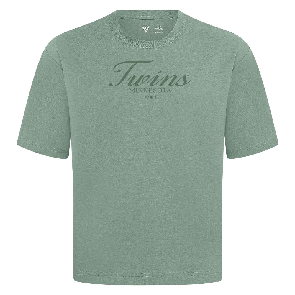 Minnesota Twins Levelwear Ethereal Oversized Luxe Signature Knit T-Shirt - MLB T-shirts