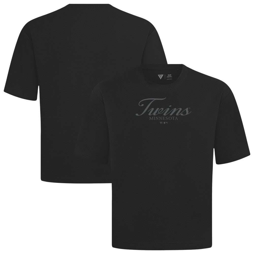 Minnesota Twins Levelwear Ethereal Oversized Luxe Signature Knit T-Shirt - MLB T-shirts
