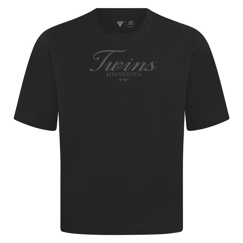 Minnesota Twins Levelwear Ethereal Oversized Luxe Signature Knit T-Shirt - MLB T-shirts