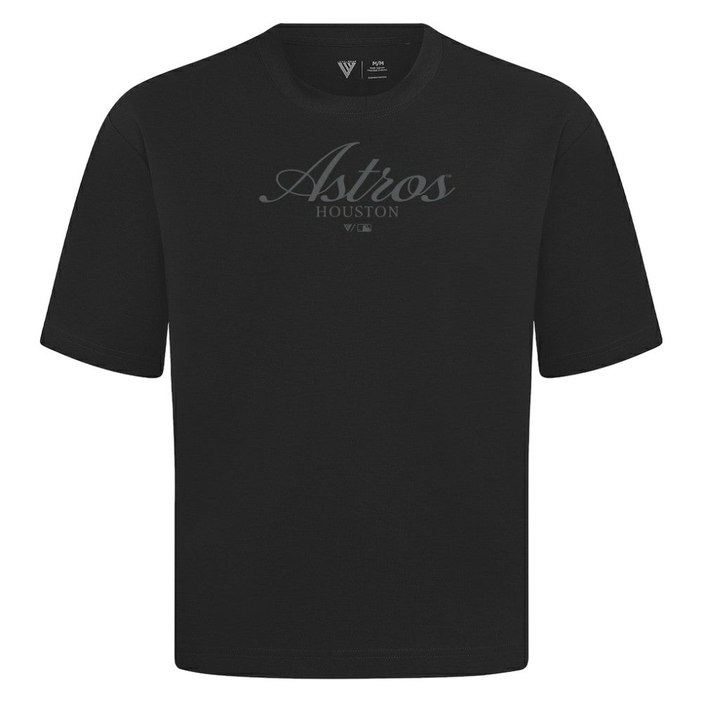 Houston Astros Levelwear Ethereal Oversized Luxe Signature Knit T-Shirt - MLB T-shirts