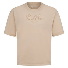 Boston Red Sox Levelwear Ethereal Oversized Luxe Signature Knit T-Shirt - MLB T-shirts