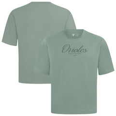 Baltimore Orioles Levelwear Ethereal Oversized Luxe Signature Knit T-Shirt - MLB T-shirts