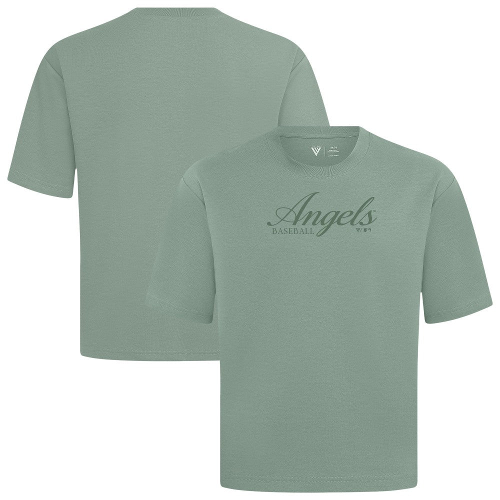 Los Angeles Angels Levelwear Ethereal Oversized Luxe Signature Knit T-Shirt - MLB T-shirts