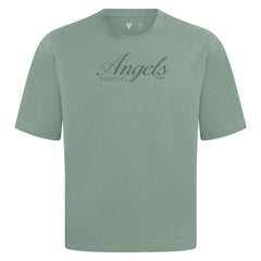 Los Angeles Angels Levelwear Ethereal Oversized Luxe Signature Knit T-Shirt - MLB T-shirts