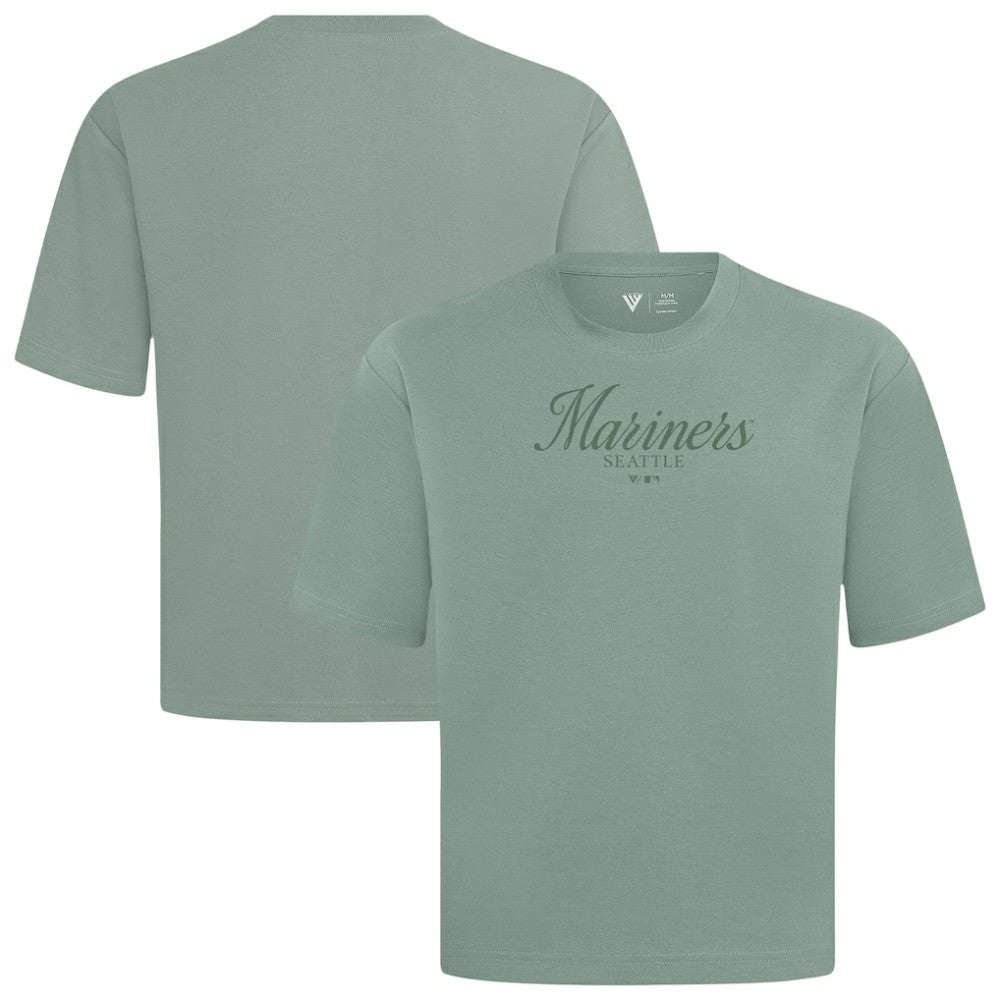 Seattle Mariners Levelwear Ethereal Oversized Luxe Signature Knit T-Shirt - MLB T-shirts