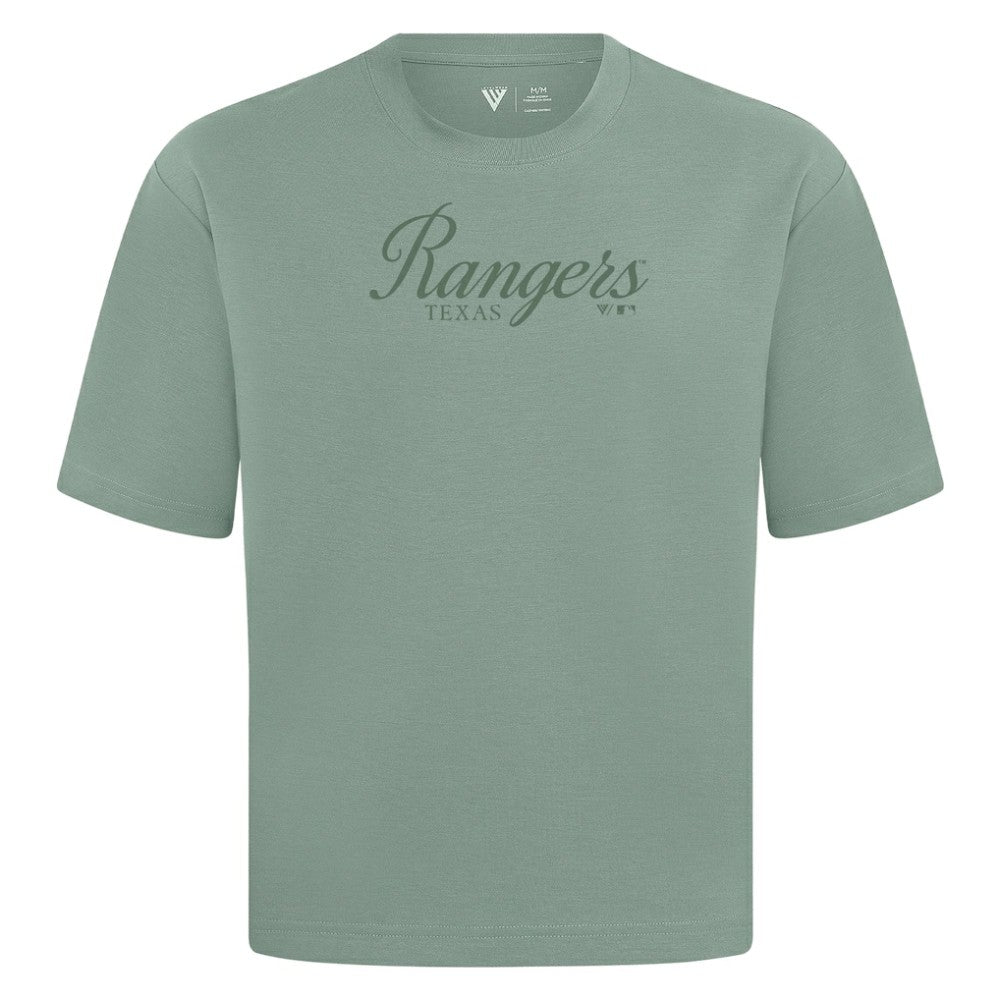 Texas Rangers Levelwear Ethereal Oversized Luxe Signature Knit T-Shirt - MLB T-shirts