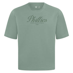 Philadelphia Phillies Levelwear Ethereal Oversized Luxe Signature Knit T-Shirt - MLB T-shirts
