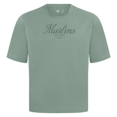 Miami Marlins Levelwear Ethereal Oversized Luxe Signature Knit T-Shirt - MLB T-shirts