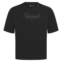 Washington Nationals Levelwear Ethereal Oversized Luxe Signature Knit T-Shirt - MLB T-shirts