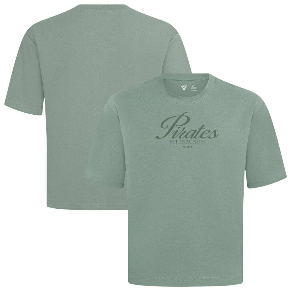 Pittsburgh Pirates Levelwear Ethereal Oversized Luxe Signature Knit T-Shirt - MLB T-shirts