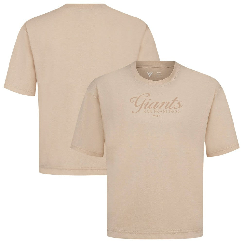 San Francisco Giants Levelwear Ethereal Oversized Luxe Signature Knit T-Shirt - MLB T-shirts