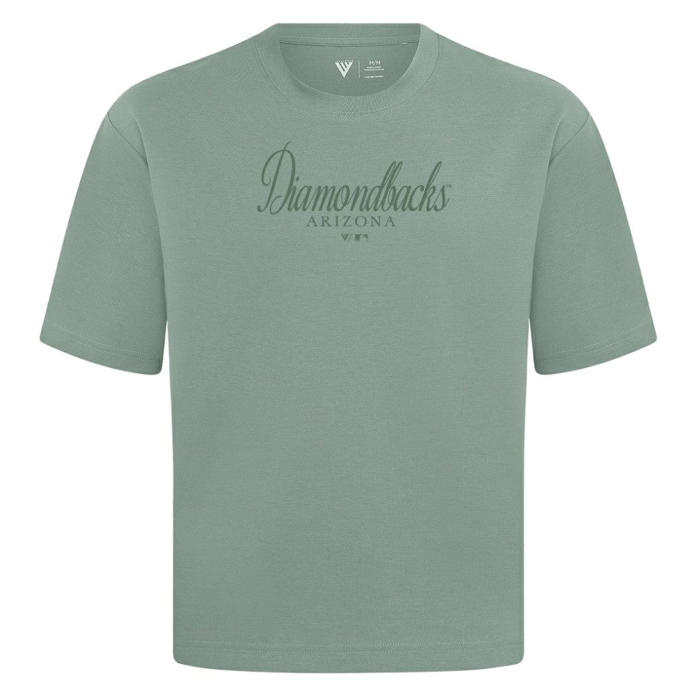 Arizona Diamondbacks Levelwear Ethereal Oversized Luxe Signature Knit T-Shirt - MLB T-shirts