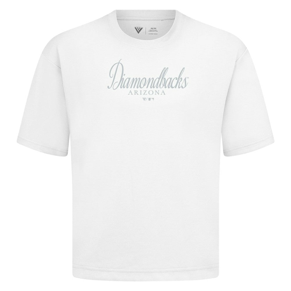 Arizona Diamondbacks Levelwear Ethereal Oversized Luxe Signature Knit T-Shirt - MLB T-shirts