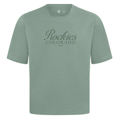 Colorado Rockies Levelwear Ethereal Oversized Luxe Signature Knit T-Shirt - MLB T-shirts